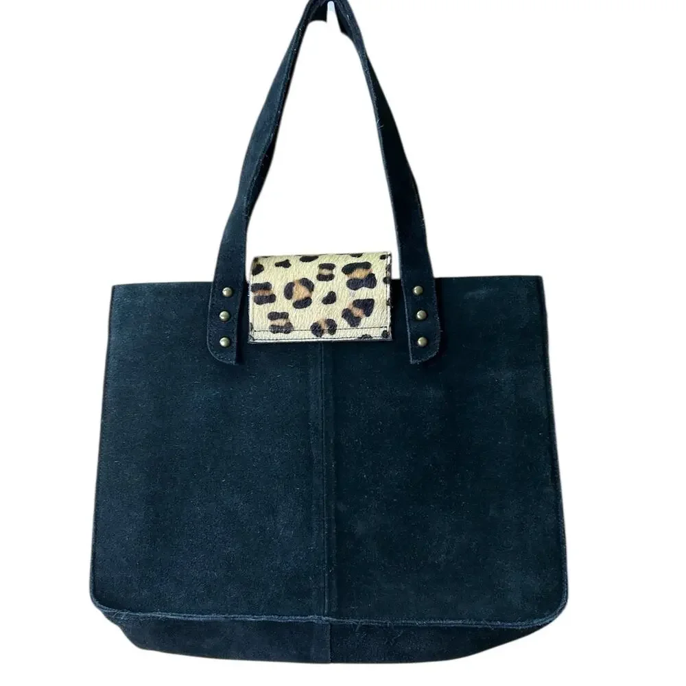 Texas Ranch Tote‎ Purse Calf Hair Leather 14